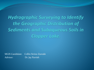 Hydrographic Surveying to Identify the Geographic Distribution of