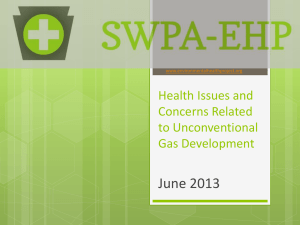 Case Study #5 - Southwest Pennsylvania Environmental Health