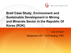 ROK Case Study - Nautilus Institute for Security and Sustainability