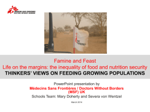Thinkers on feeding growing populations