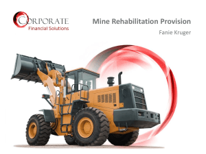 Mine Rehabilitation Proposal revised