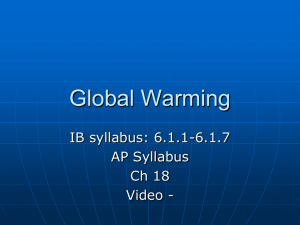 27. Global Warming