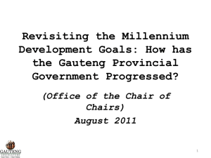 Revisiting the Millennium Development Goals: How has the