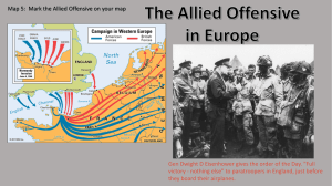 The Allied Offensive in Europe