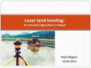 Laser Land Leveling - Precision Agriculture, SOIL4213, Oklahoma