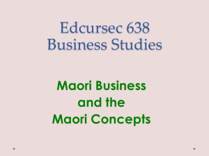 Maori Business - SecondarySocialScience