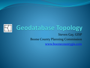 Data Quality Control Using Geodatabase Topology