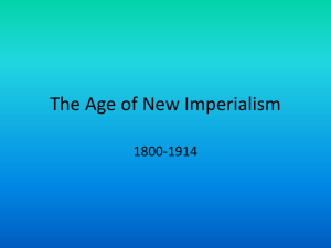 The Age of New Imperialism
