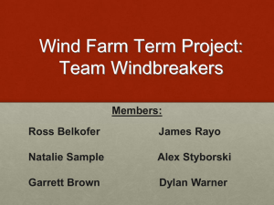 Wind Farm Design Project Powerpoint