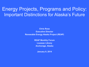 REAP-Forum-1-9-14 - Renewable Energy Alaska Project