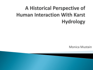A Historical Perspective of Human Interaction With Karst