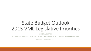 State Budget Outlook - Virginia Municipal League