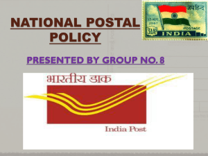 NATIONAL POSTAL POLICY-2012