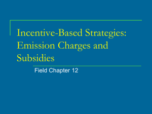 Emission Charges and Subsidies