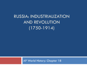 Industrialization and Revolution in Russia