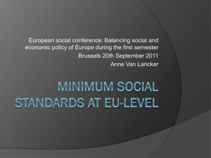 Are minimum social standards at EU level possible?