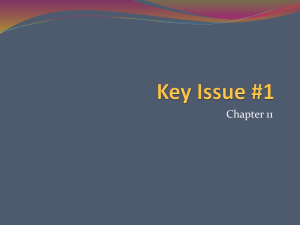 Chapter 11 Key Issue 1