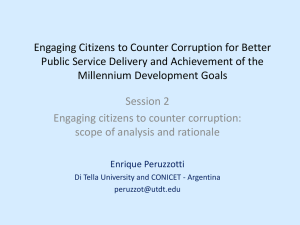 Engaging citizens to counter corruption