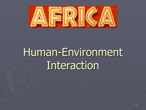 Africa Human-Environment Interaction