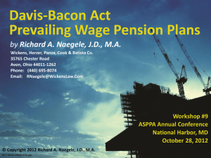 Prevailing Wage Pension Plans - Wickens, Herzer, Panza, Cook