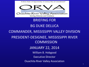 Slide Presentation to BG Duke Deluca, Commander, Mississippi