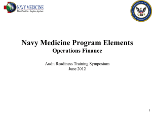 Defense Health Program FY 2005 PB Briefing