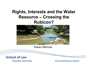 Morrow - Rights, Interests and the Water Resource