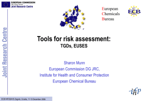 Data Collection, Data selection for the Risk Assessment of chemicals