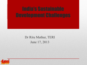 India`s Sustainable Development Challenges