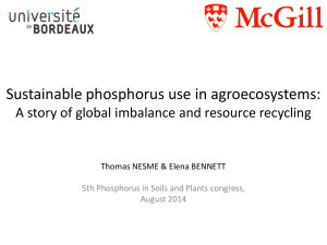 An introduction to Phosphorus resource issues