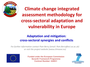 Adaptation/mitigation synergies and trade-offs.