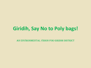 Giridih, Say No to Poly bags! - District Administration Giridih