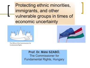 Protection of vulnerable groups in Hungary and Central Europe