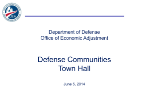 Defense Communities Town Hall
