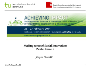 Presentation - Achieving Impact 2014