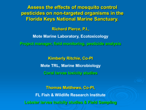 Assessing Effects of Mosquito Control Pesticides