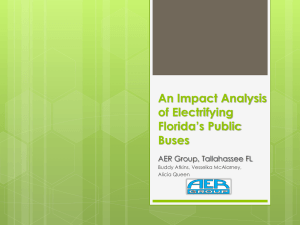 An Impact Analysis of Electrifying Florida`s Public Buses