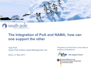 The Integration of PoA and NAMA - CDM