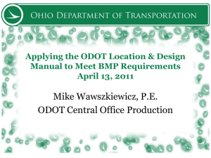 Applying the ODOT L&D Manual to Meet BMP Requirements