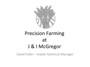 Precision Farming at J & I McGregor