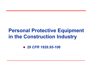 PPE in the Construction Industry