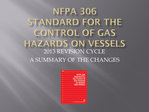 nfpa 306 standard for the control of gas hazards on vessels