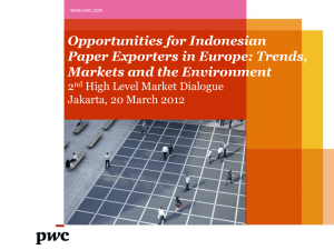 Opportunities for Indonesian Paper Exporters in Europe: Trends