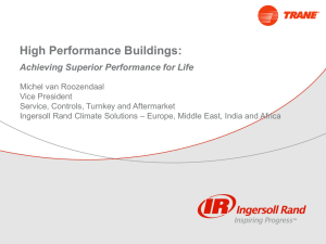 High Performance Buildings - EMEIA
