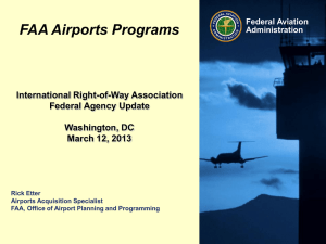 FAA Airport Programs - International Right of Way Association