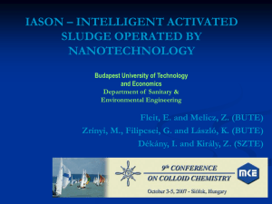 iason – intelligent activated sludge operated by nanotechnology