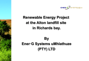 Ener- G Systems aaplication on Renewable energy project