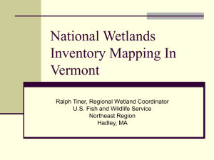 National Wetlands Inventory Mapping In Vermont