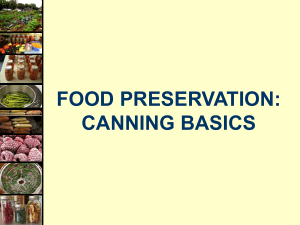 Home Canning Basics - University of Rhode Island