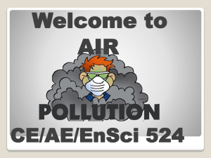 Introduction to air pollution